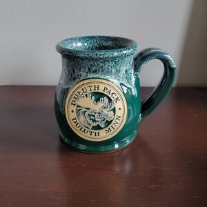 Duluth Pack Emerald Green Drip Glaze Camp Logo Mug, 10oz
